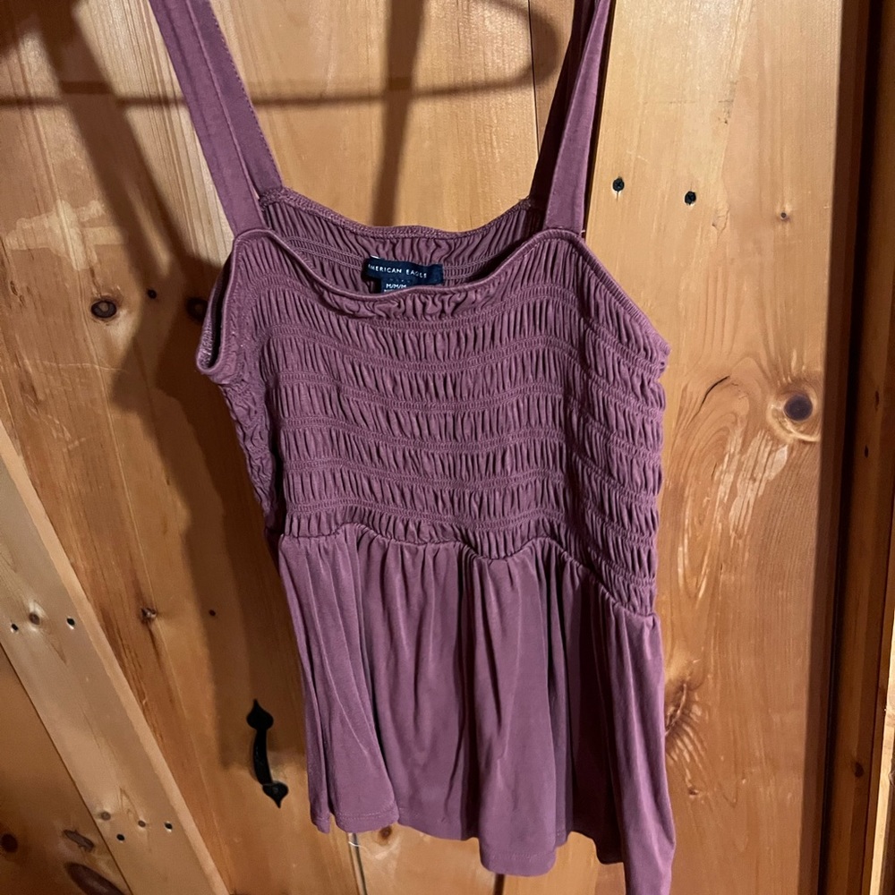 American eagle maroon tank top.